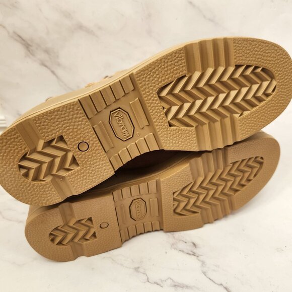 NWT Belleville 330 High Clearance Steel Toe Boots Tan Suede Combat Vibram 6.5 - Picture 8 of 14